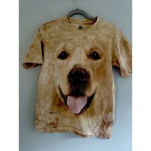 The Mountain Dog Print T-Shirt‎ Golden Retriever Size Medium Tie Dye 2014